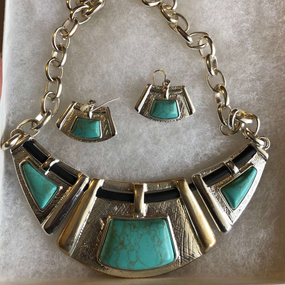 Turquoise necklace set